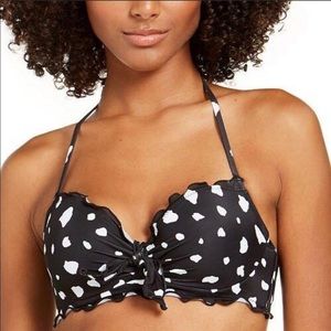 SunDazed Eva Ruffle Edge Bow Bikini Top 34C